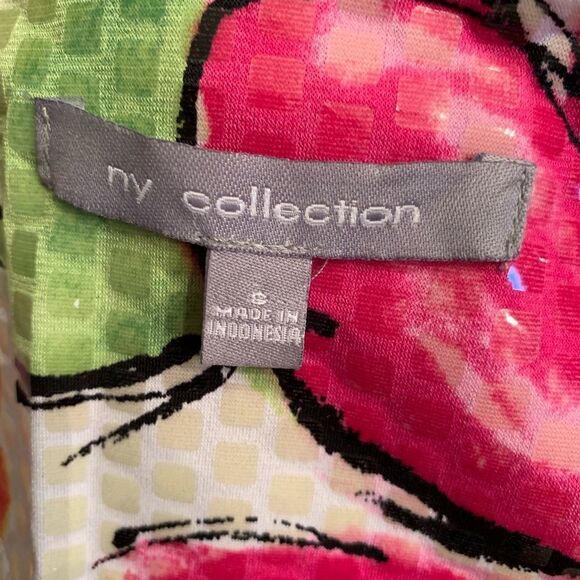 Ny Collection shimmering floral Collarless Blazer - Picture 4 of 8